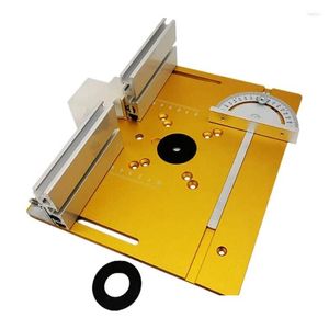 Machining Wholesale Set Of 3 Router Table Insert Plate Trimming Hine Auxiliary Tool With Miter Gauge Gold Drop Delivery Office Schoo Otcs8