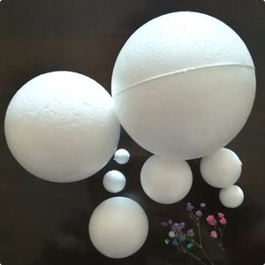 Juldekorationer 1/2/4/5/8/12/30cm Modellering Vit polystyren Styrofoam Foam Balls Craft Balls For DIY Christmas Party Decoration Supplies 231009