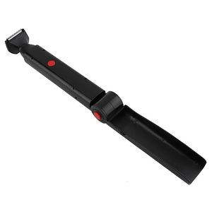 Электробритвы Электрическая бритва для спины Триммер USB Складной двухсторонний инструмент для удаления волос на теле Безопасная бритва для бритья 231007