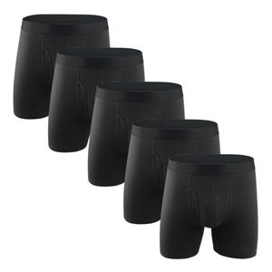 5 Teile/los Boxershorts Mann Unterhose Lange Boxer Männer Unterwäsche Baumwolle Shorts Atmungsaktive Shorts Boxer Homosexuell cueca boxer 210826237d