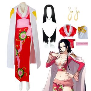 Anime boa han cosplay costume peruk kimono han cosplay sexig kvinnor klänning uniform kostym halloween kostymer för womencosplay