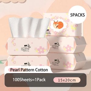 Tissue 500 Count Disposable Face Towel Soft Cotton Dry Wipes Cloths Towelettes Makeup Remover Towels Cleansing Tissue 231007