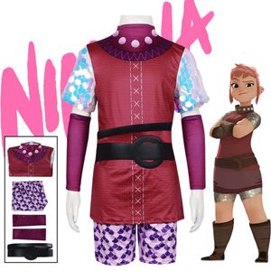 Costume cosplay Anime Nimona per bambini Monster Girl Nimona Abbigliamento uniforme per bambini Vestito Costumi per feste di Halloween per ragazze Kidcosplay