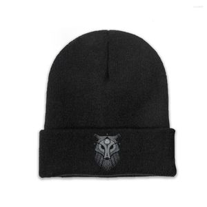 Berets Ulfhednar Skullies Beanie Vikings Canada歴史的ドラマニットボンネット男性女性ウォームキャップサイクリングヒップホップブリムレスの弾性帽子