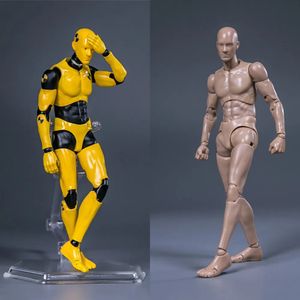 Military Figures DPS01 DPS02 1 12 Scale Painting Man Testman Crash Test Dummy 6 "Action Figure Body Model Dolls Fans Gift 231009