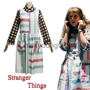 Theme Costume Eleven Cosplay Dress Stranger Things Season 4 11 Cosplay Costume Shirt Dresses Suit Halloween Clothing for Women x1010