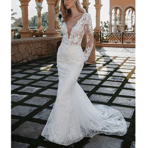 Barato vestidos de casamento de cetim sexy jóia pescoço varredura trem praia vestidos de casamento cinto cristal frisado plus size boêmio vestido de noiva 09hhhg