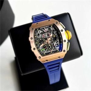 Automatische mechanische Armbanduhren Richarmill Watch Schweizer Uhren RM11-03 Side Gold Herrenuhr WN-9OC4