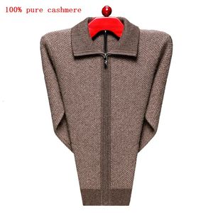 Herrtröjor Ankomst FAHSION HÖG KVALITET 100 PURE CASHMERE Sweater Cardigan Tjockad jackstorlek XS S M L XL 2XL 3XL 4XL 5XL 231010