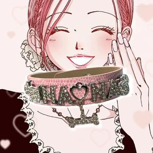 Браслеты-звенья аниме Oosaki Nana, кожаный браслет для косплея, унисекс, розовый, черный, кулон в форме ключа, ювелирные аксессуары, подарок