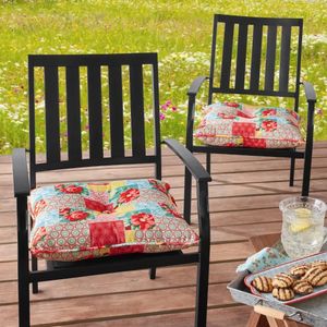 CushionDecorative Pillow The Pioneer Woman Seat Pad Durable Waterproof Outdoor Patio Deck 2 Pack 18 X 19 Inch 231009