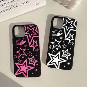 Custodie per cellulari Custodia con motivo Super Star per iPhone 14 Pro MAX 13 12 11 XS XR 7 X 8 15 Plus Custodia morbida in silicone nero di alta qualità 231010