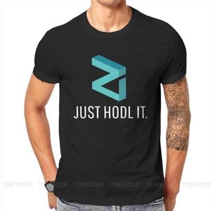 T-shirt da uomo Zil Zilliqa Blockchain Criptovaluta Crypto Tshirt da uomo Just Hodl It Soft Casual Tee T Shirt Novità Trend317b