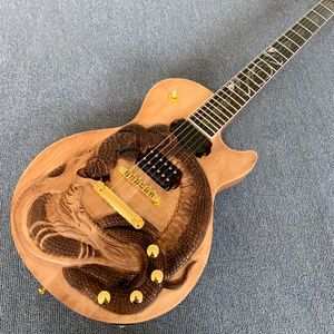 Loja personalizada, feita na China, guitarra elétrica padrão de alta qualidade, hardware dourado, conforme mostrado na figura, frete grátis