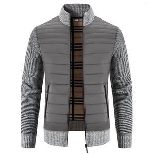 Camisolas masculinas homens camisola de malha cardigans inverno quente meia gola alta zíper cardigan casaco jaqueta casual moda roupas 231010