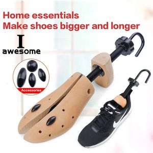 Shoe Parts Accessories High Quality Wooden Shoe Trees Adjustable Shape For Women Men Wood Shoes Tree Professional Shoe Stretchers Extender Keeper 231009