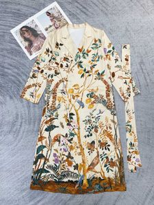 GU2023 Goddess Fashion Nachthemd Elegantes Damen-Pyjamakleid mit Blumendruckmuster Frau Desigher Pyjamas Weihnachtsgeschenk