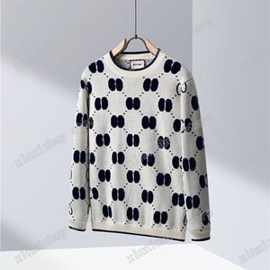 xinxinbuy Men designer sweater Hoodies Paris Jacquard double letter women Sweatshirts black white M-2XL2920
