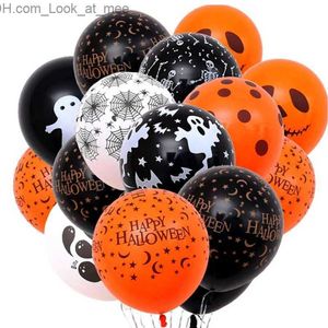 Andra evenemangsfestleveranser 10st Halloween Christmas Balloons Latex Balloon Pumpkin Skeleton Decoration Festival Toys Dekor Q231010