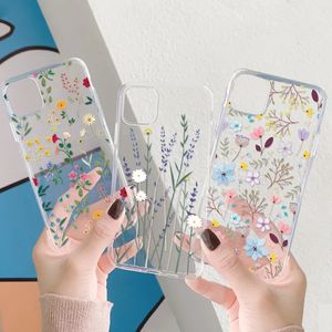 Cell Phone Cases Luxury Fashion Flower Transparent Case For iPhone 12 14 15 Pro Max Mini 11 13 X XS XR 7 8 Plus 6 6S SE 3 2020 2022 Cover 231010