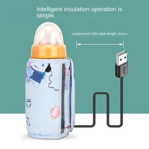 Flaskvärmare sterilisatorer# bärbar babyflaskor varmare värmare USB billaddare resekopp mjölk termostat flaskvärmtäcke avlägsnande flaskvärmare 231010