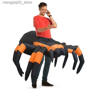 Tavolo a tema Costume Spider Vieni per adulti Divertente Air Blow Up Arriva Spider Arriva per Halloween Vieni feste Q231010