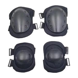 Kolanowe łokcie czarne taktyczne walka ochronne łokcie kolanowe Zestaw Zestaw Zestaw Sports Sports Military Elbow Knee Pads dla dorosłych 231010