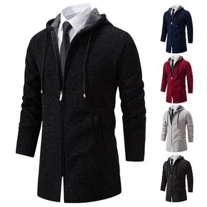 Suéter masculino outono inverno moda sobretudo suéter cardigan veludo acolchoado jaqueta casual masculino capuz coreano jumper zip trench coat 231010