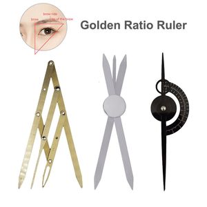 Eyebrow Tools Stencils 3pcs Microblading Eyebrow Golden Ratio Ruler Caliper Permanent Makeup Eyebrow Stencil Compass Position/Measuring Tool PMU Supply 231007