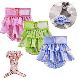 Dog Apparel Sanitary Physiological Pants Pet Diaper For Small Large Dogs Cats Washable Menstruation Underwear Pets Protective Trousers