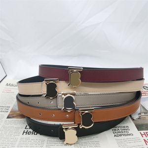 Luxury Women Belt Brand Designer Cowhide Belts Versatile Western Style Gold Smooth Buckle Thin Waistband Width 2.5cm With Skirt Girdle