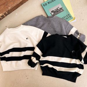Baby Sweaters crocodile embroidery Kids Pullovers Boys Toddlers Designer Clothes Girls Youth Knitted Casual Tops kid clothings Children Cardigan Black White Grey