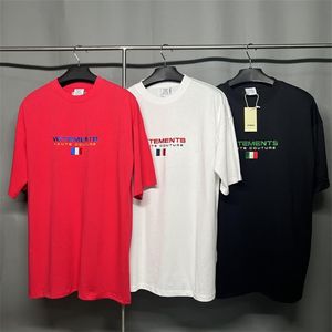 22SS Vet Camisetas Hip Hop Street Skate Tee Homens Mulheres Moda Casual Clássico Mangas Curtas Verão Tee230P