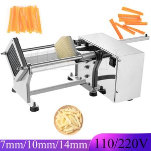 Electric Fries Cutter Potato Chips Maker Carrot Slicer Pries Fries Cutter Cutting Potato Radish Gurber Machine