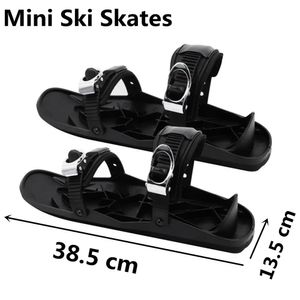 Snowboards Skis Boots Mini Ski Skates for Snow The Short Skiboard Snowblades High Quality Adjustable Bindings Portable Skiing Shoes Snow Board 231010