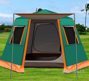 Aluminium Pol Automatic Outdoor Camping Wild Big Tent Family Travel 46 Persons Awning Garden Perg