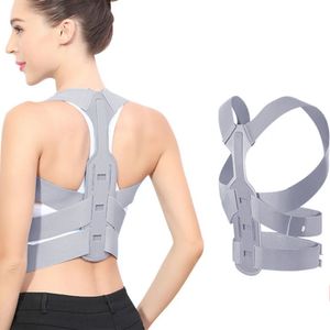 Back Support Two Colors Adjustable Elastic Back Support Belt Chest Posture Corrector Shoulder Brace Body Shaper Corset Invisible Body Shaper 231010