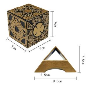 Decorative Objects Figurines Hellraiser Puzzle Box Moveable Lament Horror Terror Figures Film Serie Cube IQ Test Toys Kids Gifts for Adults