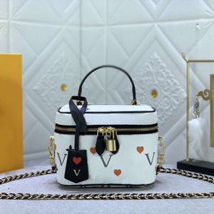 Modedesigner axelväska kedja crossbody väskor nicolas ghesquiere handväska m57458 m57482 topp designer väska klassisk präglad resemakeup väska handväska