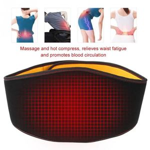 Back Support USB Heating Waist Belt Lower Back Support Warm Corset Waist Abdomen Heating Pad Massage Compress Muscle Lumbar Pain Relief 231010