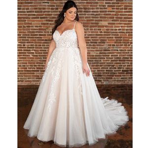 Cheap Satin Wedding Dresses Jewel Neck Sweep Train Beach Wedding Gowns Belt Crystal Beaded Plus Size Bohemian Bridal Dress