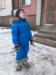 Down Rus tulum kış tulum bebek doğdu artı kadife snowsuit kar aşınma ceket çocuk sıcak romper aşağı kız kıyafetleri bodysuit 231009