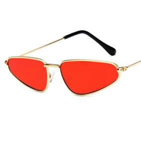 Fashion Vintage Small Triangle Sunglasses For Women New Cat Eye Sunglasses Metal Frame Shades 2018 UV400 Oculos Y26571574099140782