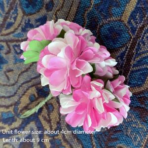 Dekorativa blommor 144st konstgjorda mors dag Carnation Diy Decoration Bouquet Pink Party Home Gift Scrapbook Accessories Crafts