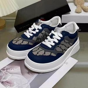 Designer Sneakers Print Embossed Casual Shoes Platform Shoes Web Sneaker Luxury Retro Thick Sole Trainers Men Women Trainer 09