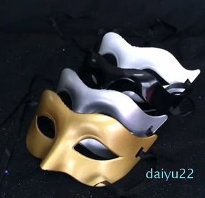 Women Fahion Venetian Party Mask Roman Gladiator Halloween Party Masks Mardi Gras Masquerade Mask(Gold Silver White Black)