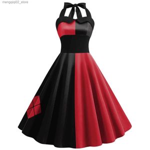 Thema Kostüm Neues Halloween Suicide Harleen Quinzel Frauen Mädchen Kleid Der Clown Harley Cosplay Rock Quin Schnürkleid Kommt Q231010