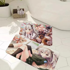 Carpets Japanese Anime GIRLS Und PANZER Floor Mat Bathroom Kids Room Decoration Balcony Anti-Slip Doormat Living Welcome Rug 231010