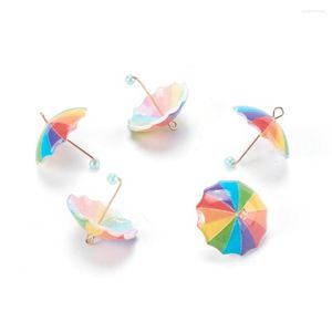 Pendant Necklaces 20pcs Resin 3D Umbrella Pendants Mini Charms For Necklace Jewelry Making DIY Crafts Decor 19x22x22mm Hole: 2mm