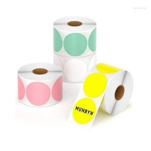 Gift Wrap Color Circle Thermal Sticker Label Self Adhesive Round Direct Stationery Cards And Envelopes Set Men